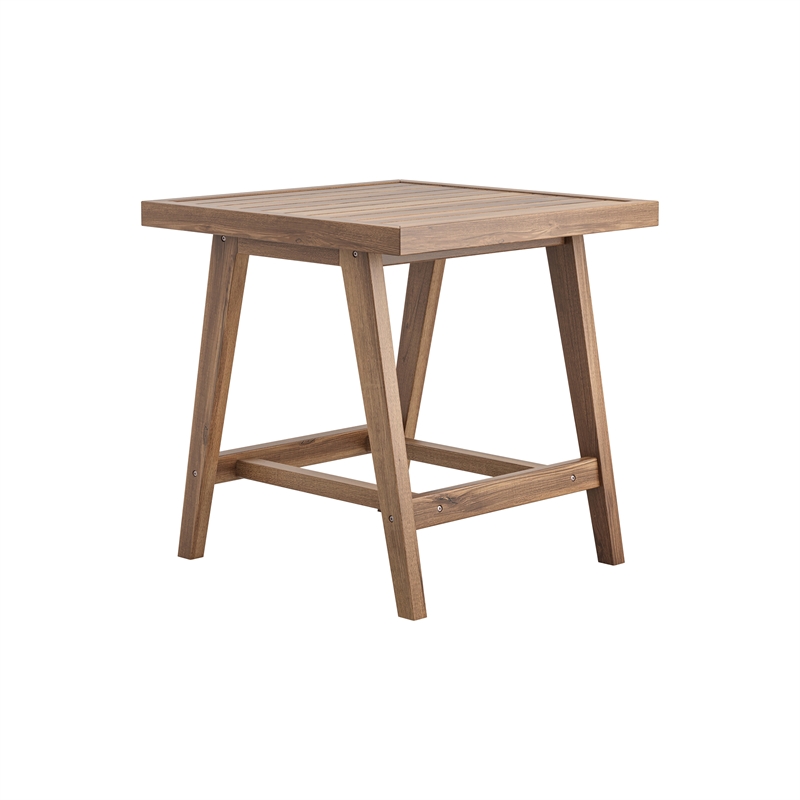 New Classic Furniture Ashton Wood Patio End Table in Natural