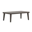 New Classic Furniture Genova Aluminum Patio Coffee Table in Brown