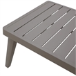 New Classic Furniture Genova Aluminum Patio Coffee Table in Brown