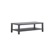 New Classic Furniture Bungalow Metal Patio Coffee Table in Gray