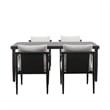 New Classic Furniture Moana 5-Piece Aluminum Patio Dining Set in Brown/Ivory