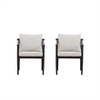 New Classic Furniture Moana 5-Piece Aluminum Patio Dining Set in Brown/Ivory