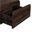 New Classic Furniture Mara 2-Piece Wood End Table/Bedside Table in Walnut