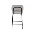 New Classic Furniture Blythe Metal/Vegan Leather Counter Chair in Ivory (2 pcs)