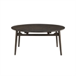 New Classic Furniture Rex 5 Pcs Wood Round Dining Set with Leaf Table in Walnut