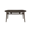 New Classic Furniture Rex 5 Pcs Wood Round Dining Set with Leaf Table in Walnut