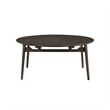 New Classic Furniture Rex 7 Pcs Wood Round Dining Set with Leaf Table in Walnut