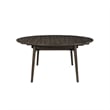 New Classic Furniture Rex 7 Pcs Wood Round Dining Set with Leaf Table in Walnut