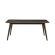 New Classic Furniture Rex Wood Fixed Top Rectangle Dining Table in Walnut