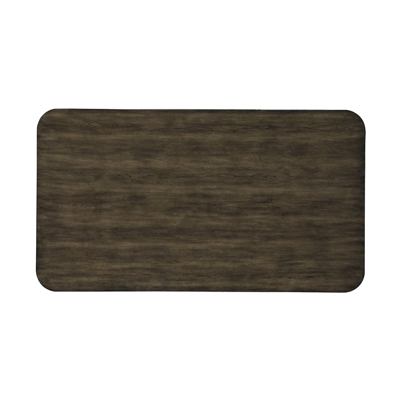 New Classic Furniture Rex Wood Fixed Top Rectangle Dining Table in Walnut