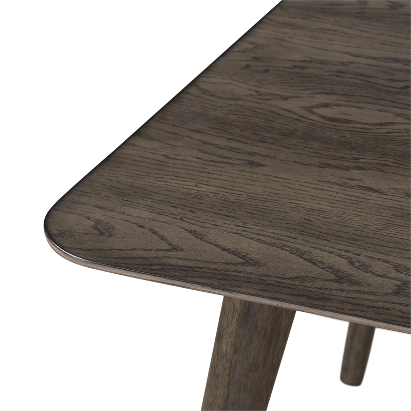 New Classic Furniture Rex Wood Fixed Top Rectangle Dining Table in Walnut