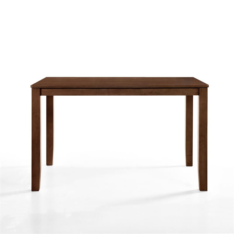 New Classic Furniture Pascal Wood Rectangular Counter Dining Table in Walnut