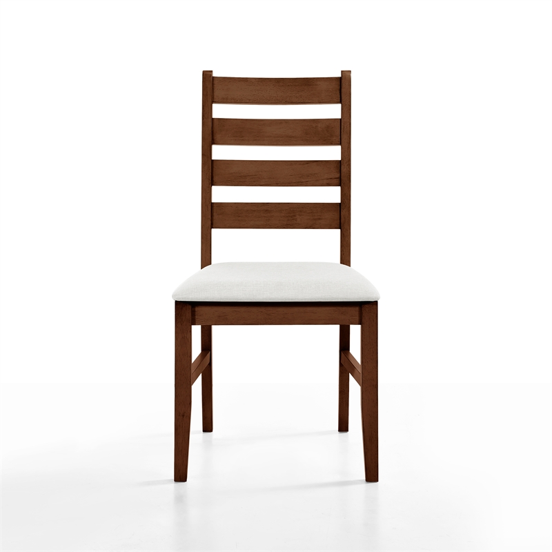 New Classic Furniture Pascal Wood Dining Chair in Walnut (Set of 2)