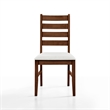New Classic Furniture Pascal Wood Dining Chair in Walnut (Set of 2)