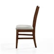 New Classic Furniture Pascal Wood Dining Chair in Walnut (Set of 2)