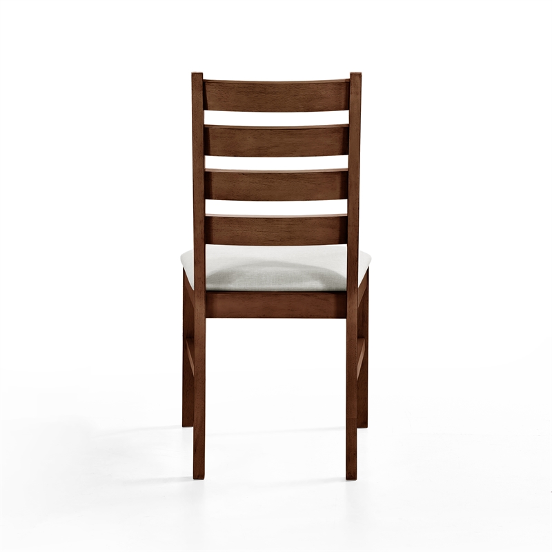 New Classic Furniture Pascal Wood Dining Chair in Walnut (Set of 2)