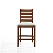 New Classic Furniture Pascal Wood Counter Chair in Walnut (Set of 2)