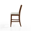 New Classic Furniture Pascal Wood Counter Chair in Walnut (Set of 2)