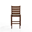 New Classic Furniture Pascal Wood Counter Chair in Walnut (Set of 2)