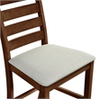 New Classic Furniture Pascal Wood Counter Chair in Walnut (Set of 2)