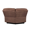 New Classic Furniture Morello 3-Piece Fabric Power Reclining Sectional in Brown