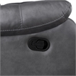 New Classic Furniture Morello 3-Piece Fabric Manual Reclining Living Set in Gray