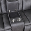 New Classic Furniture Morello 3-Piece Fabric Manual Reclining Living Set in Gray