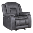 New Classic Furniture Morello 3-Piece Fabric Manual Reclining Living Set in Gray