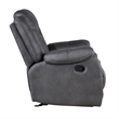 New Classic Furniture Morello 3-Piece Fabric Manual Reclining Living Set in Gray