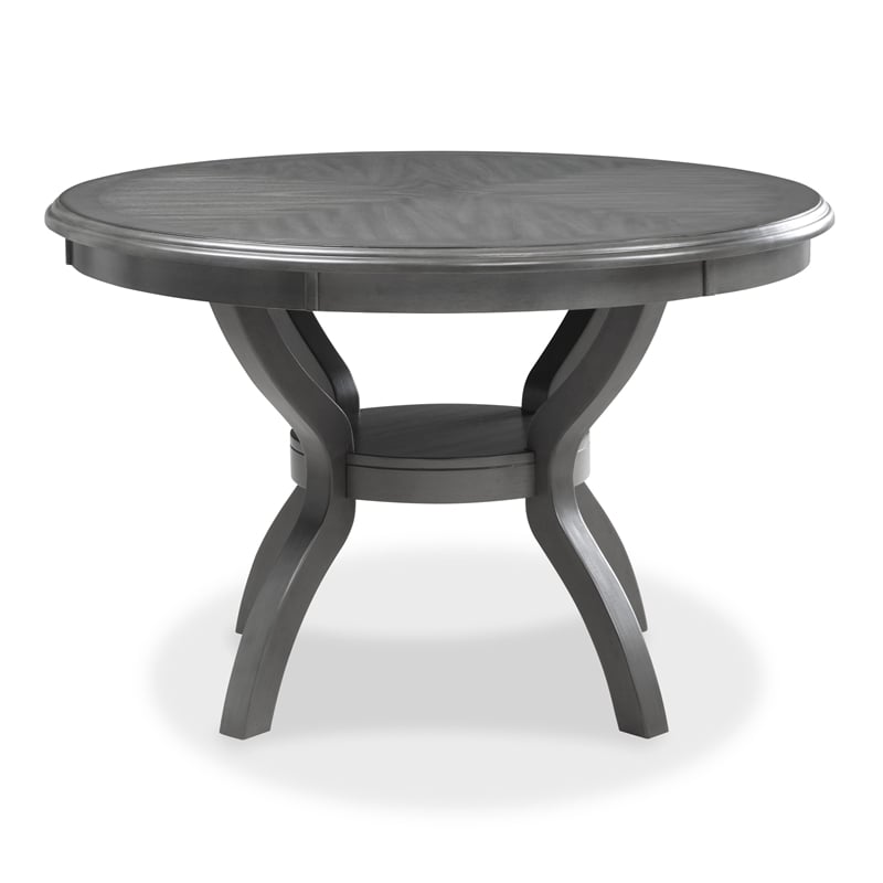 New Classic Furniture Cori 5-Piece Wood Dining Set with Table and Chair in Gray