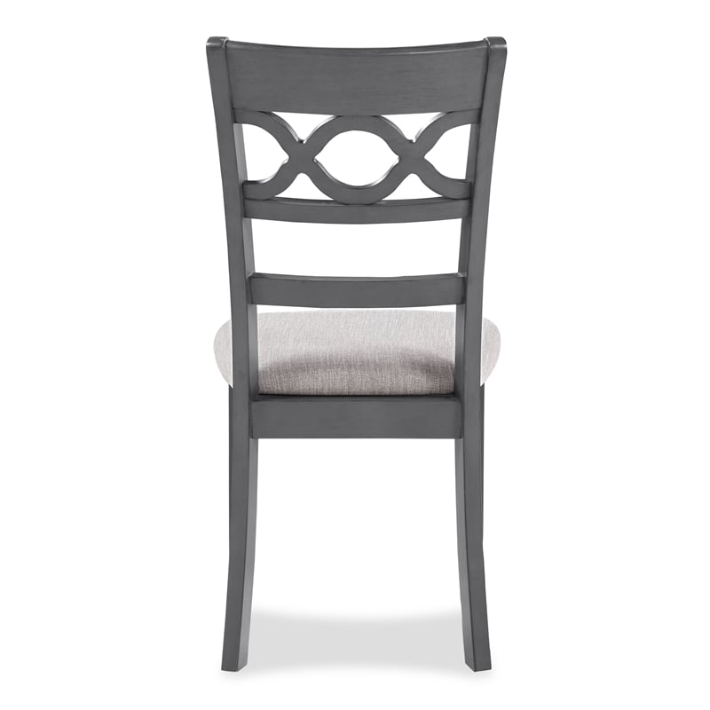 New Classic Furniture Cori 5-Piece Wood Dining Set with Table and Chair in Gray