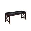New Classic Furniture Gia 6-Piece Wood Dining Table Set in Ebony
