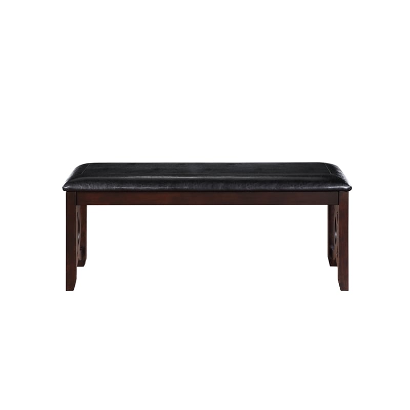 New Classic Furniture Gia 6-Piece Wood Dining Table Set in Ebony