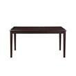 New Classic Furniture Gia 6-Piece Wood Dining Table Set in Ebony