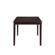 New Classic Furniture Gia 6-Piece Wood Dining Table Set in Ebony