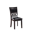 New Classic Furniture Gia 6-Piece Wood Dining Table Set in Ebony