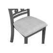 New Classic Furniture Gia 6-Piece Wood Dining Table Set in Gray