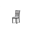New Classic Furniture Gia 6-Piece Wood Dining Table Set in Gray