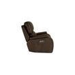 New Classic Furniture Brookings 3 Pcs Fabric Power Reclining Living Set in Brown