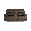 New Classic Furniture Brookings 3 Pcs Fabric Power Reclining Living Set in Brown