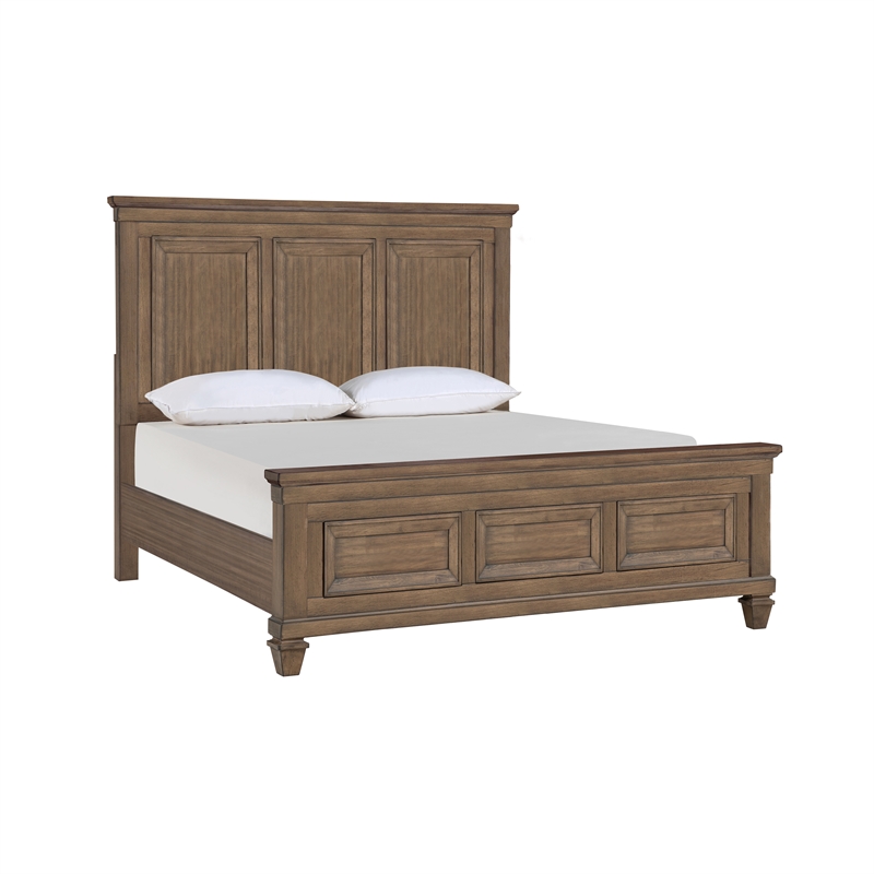 New Classic Furniture Mariana 4-Piece Wood Queen Bedroom Set w Chest in Mocha