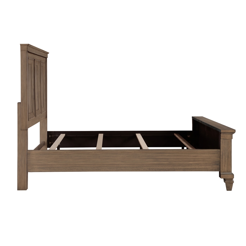 New Classic Furniture Mariana 4-Piece Wood Queen Bedroom Set in Mocha