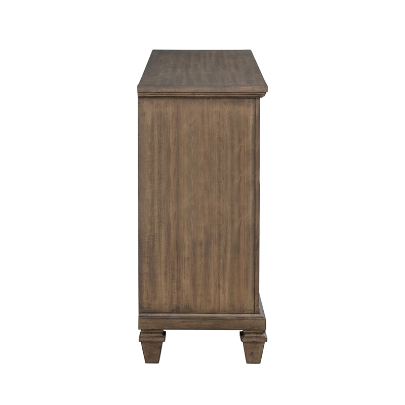 New Classic Furniture Mariana Wood 9-Drawer Dresser in Vintage Mocha