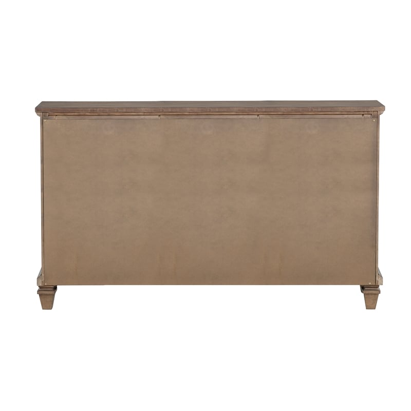 New Classic Furniture Mariana Wood 9-Drawer Dresser in Vintage Mocha