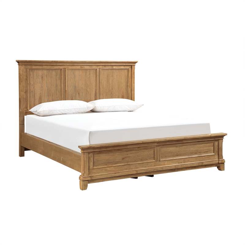 New Classic Furniture Sunstone 5-Pc Wood Cal King Bedroom Set in Honey