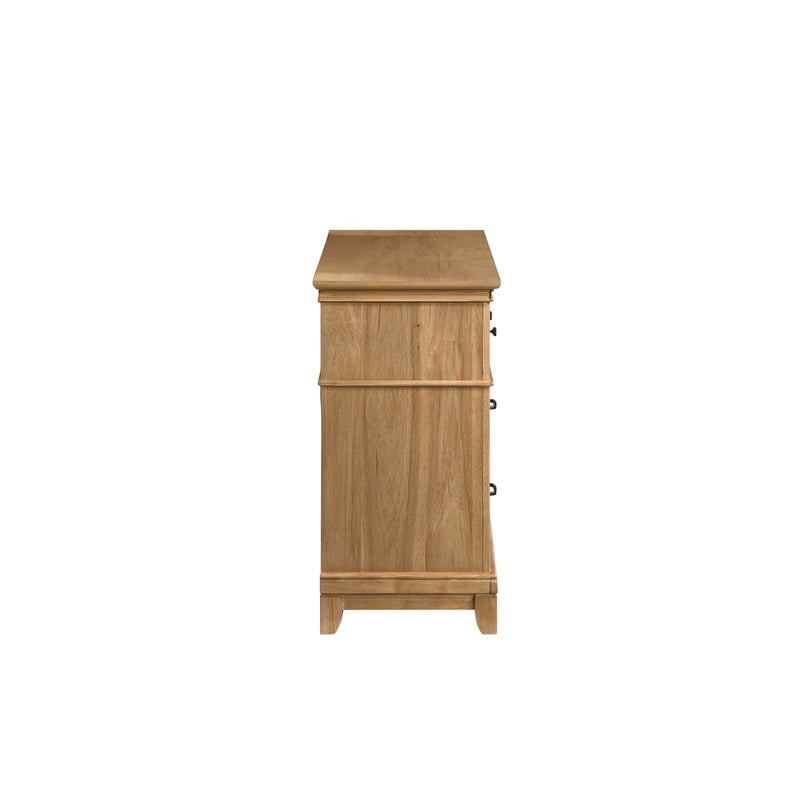 New Classic Furniture Sunstone Wood 6-Drawer Dresser in Honey