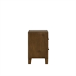 New Classic Furniture Ballard Wood 2-Drawer Nightstand in Walnut Brown