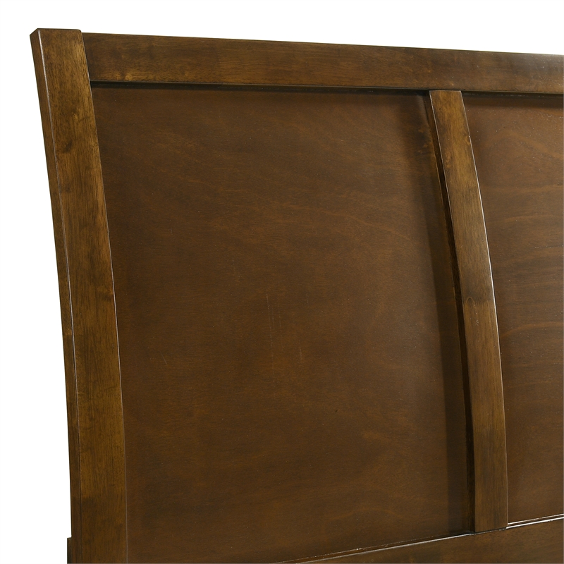 New Classic Furniture Ballard Wood Full Panel Bed in Walnut Brown