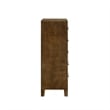 New Classic Furniture Ballard Wood 5-Drawer Chest in Walnut Brown