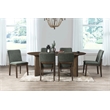 New Classic Furniture Kody 7-Piece Wood Oval Dining Table Set in Walnut/Green